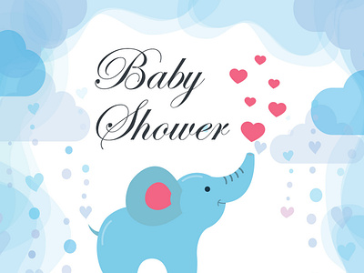 Baby Shower Invitation baby animals baby shower invite design