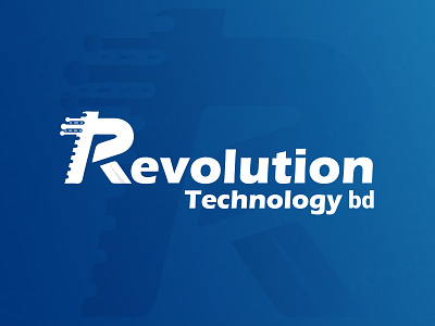 Revolution Tech logo Design | Typography Logo R & T