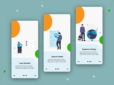 Travel App Splash Screen UI | Mobile app Design