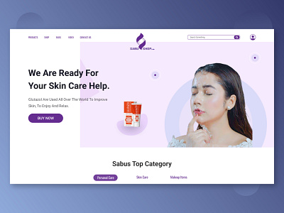 Skincare Website | Beauty Shop Landing Page Design |