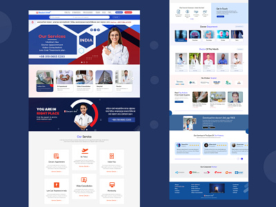 Doctors link bd - landing Page. Website Re-Design Project 3d branding clean conssultant doctor graphic design healthcare landing page medical website landing page medicine pharmacy website landing page service typography ui uidesign ux uxdesign
