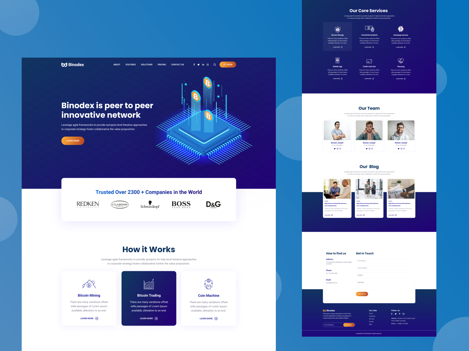 Cryptocurrency Website | landing page design by Naim Hasan on Dribbble