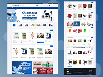 E- Commerce Website | E shasroy landing Page Design