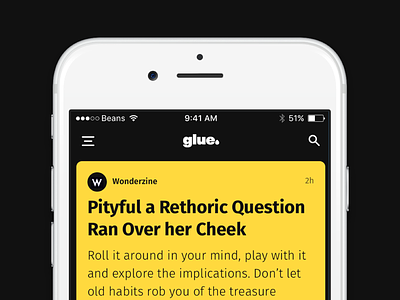 Glue UI Kit glue ios mobile screens ui ui kit ux
