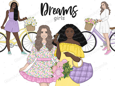 Dreams Bright Girls Clipart