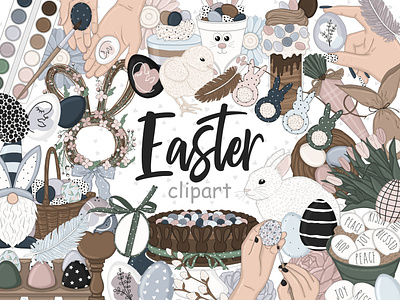 Easter Dark Clipart