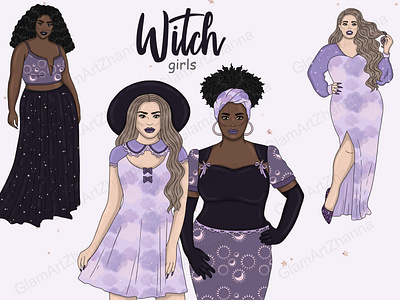 Witch Purple Girls Clipart autumn clipart autumn fall clipart fashion clipart fashion illustration girl blog glam clipart halloween clip art halloween clipart halloween girl halloween stickers holiday clipart party clipart pumpkin clipart