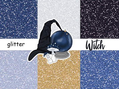 Witch Blue Glitter