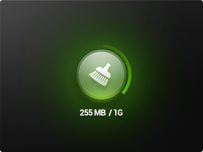 Task Manager button green miui task