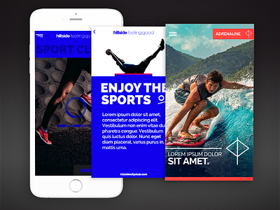 HBC IOS Mobile App Redesign adrenaline blue design hotel interface ios iphone mobile sport typography ui ux