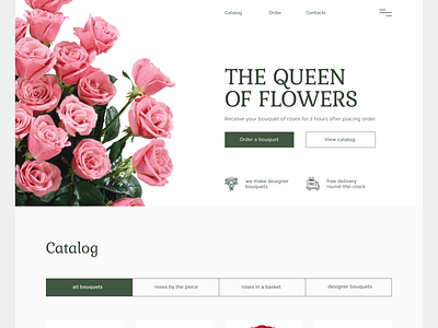 A website for flower delivery.