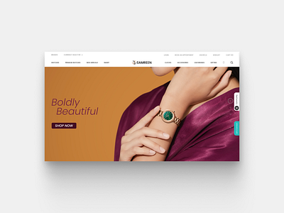 Landing Page Samreen Luxury Watches.