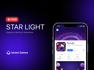 Star Light App Logo game logo logo uiux
