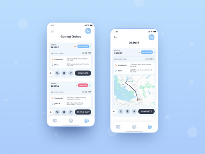 Delivery App by Marina Seryogina on Dribbble