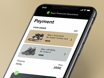 Sneaker checkout Daily UI 002