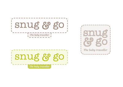 Snug & Go concept 3 - Rebound baby product branding logo