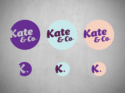 Kate & Co logo concept 1 branding freelance identity logo logotype script typography