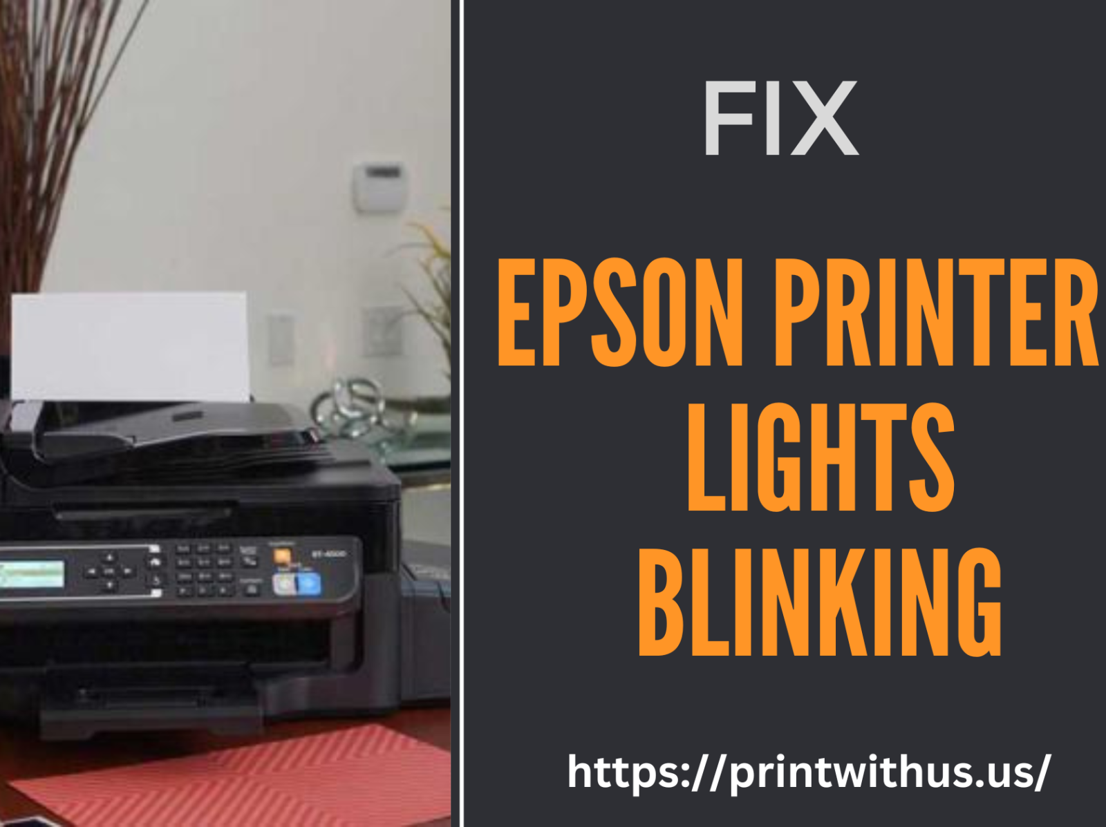 Is your Epson Printer Blinking Lights? by Printwith us on Dribbble