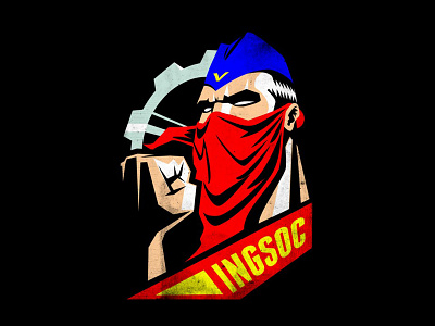 INGSOC | T-SHIRT 1984 anonymous george orwell mask newworldorder orwell pioneer revolution tshirt