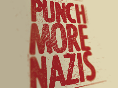 Punch more nazis antifa destroyed nazi punch t shirt typography