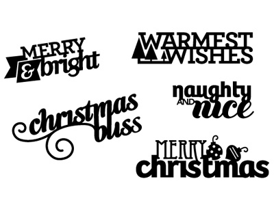 Christmas Greetings typography