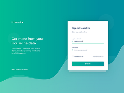 Sign in page abstract art blue button form gradient green interface design login password registration signin signup sketch app uidesign uxdesign webdesign