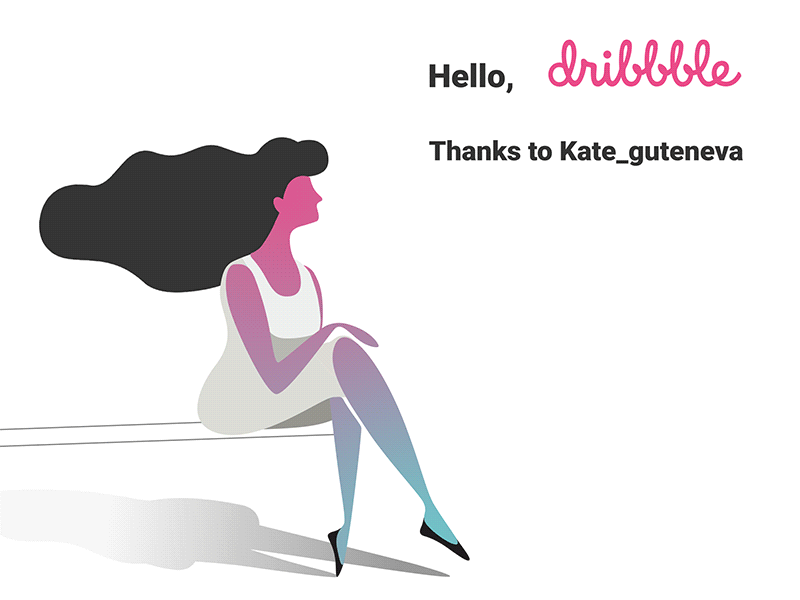 Debut Shot animation debut first shot gif hello illustration thanks