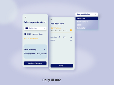 Daily UI 002 - Debit Card Checkout dailyui design ui uiux uiuxdesign ux