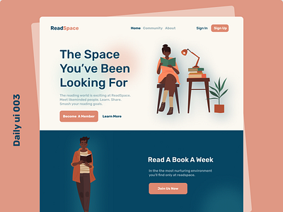 Landing Page - Daily UI Challenge dailyui design ui uiux uiuxdesign ux