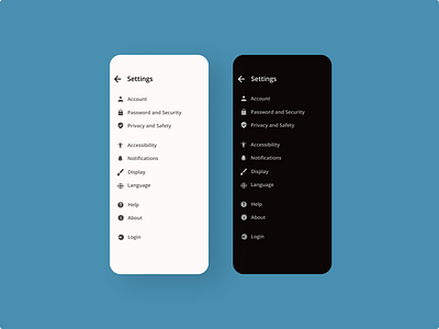 Daily UI 007 - Settings Page dailyui design ui uiux uiuxdesign ux