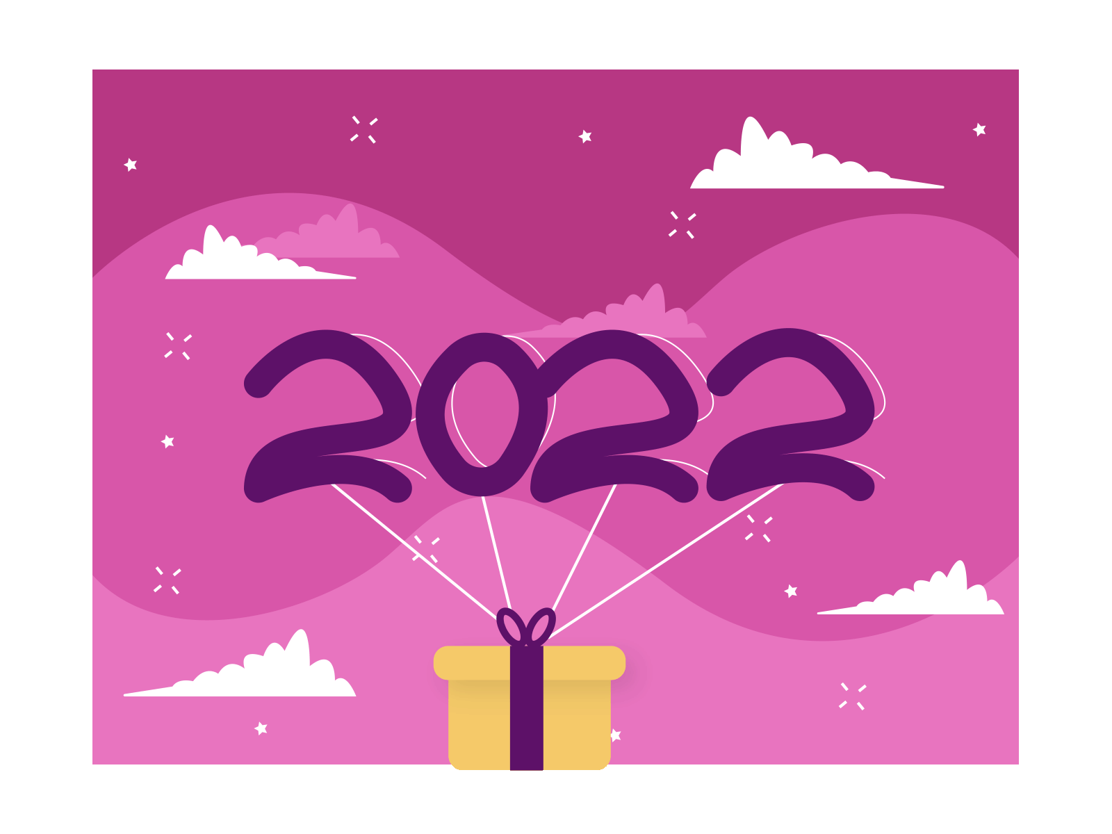 2022 GIF 2022 animation design gif illustration motion graphics new year