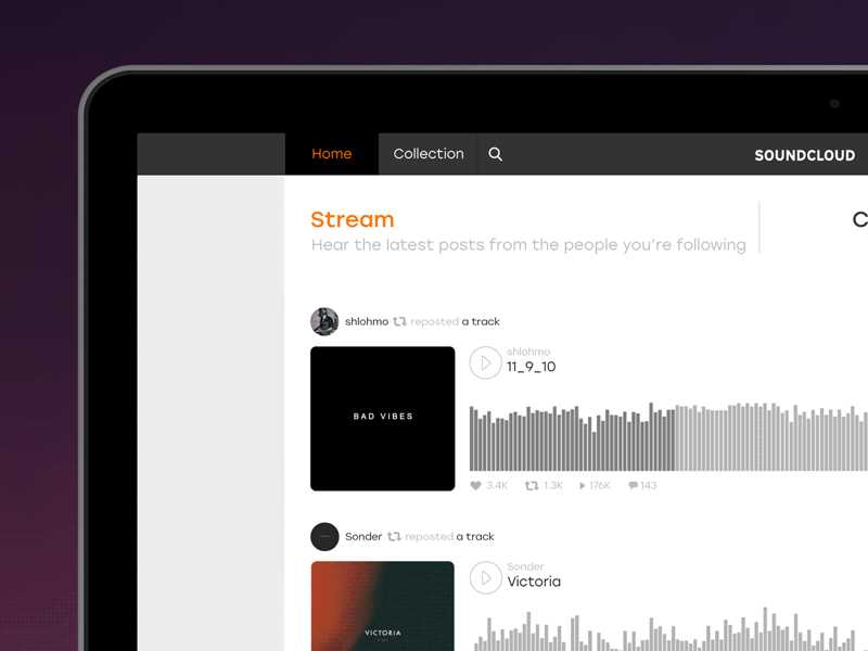 Soundcloud, in motion!