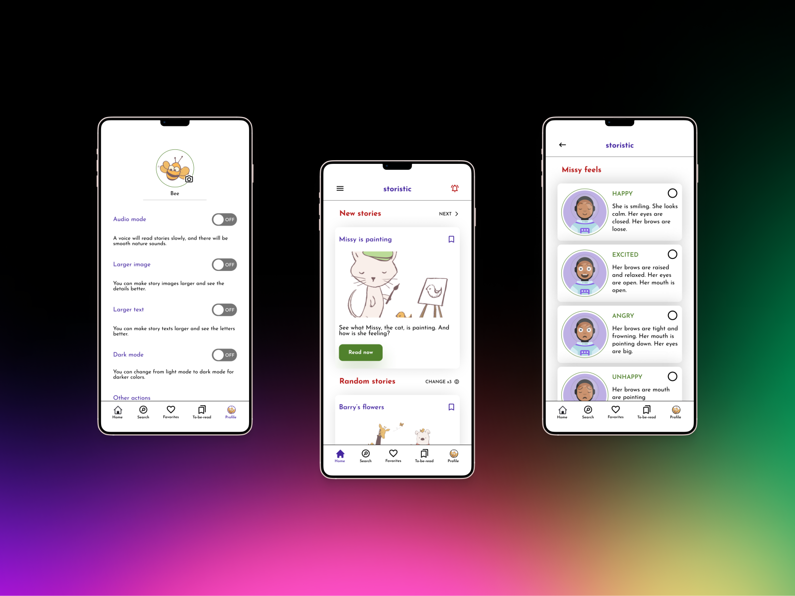 Social good app to help children learn about emotions by Tuğçe Ayteş on