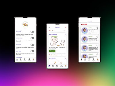 Social good app to help children learn about emotions app branding design responsive ui ux web design website