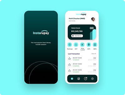 Money Transfer App (DMT) app design mobile ui ux