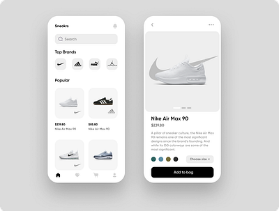 Mobile App for sport shoes reseller app design mobile ui ux web design website