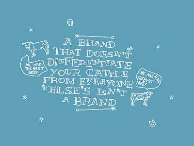 Brandana Sayings Illustration bandana beef brand brandana cattle giddy up illustration steer