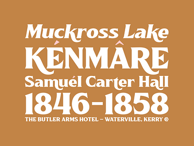 Killarney Typeface 2 branding design font lettering logo typeface typework typography vector vintage