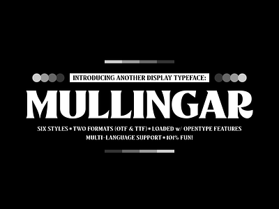 Mullingar Preview branding editorial font illustration lettering poster typeface typework typography vector