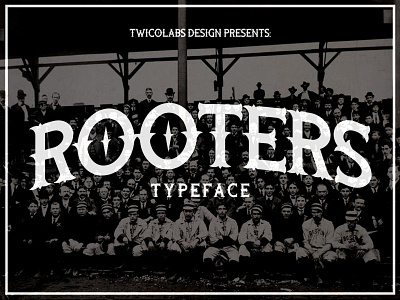 Rooters Font font lettering poster signpainting twicolabs typeface typography vector vintage