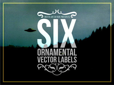 6 Ornamental Label