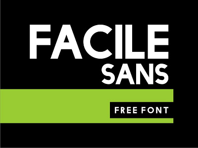 Facile Sans Free Font facile facile sans font free font freebies twicolabs