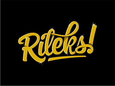 Rileks lettering logo logotype twicolabs typography vector