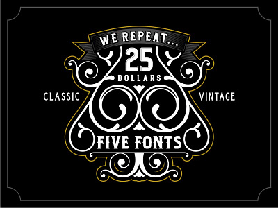 Font Bundles 2 Badge badge classic font font bundles 2 lettering twicolabs typeface typography vintage