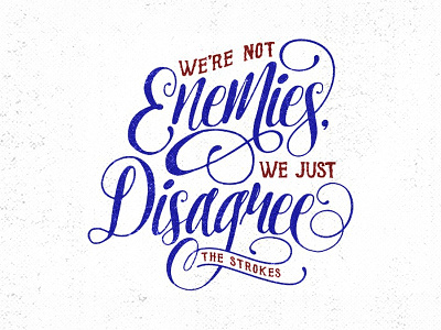 December Lettering 1 lettering lyrics script the strokes typography vector