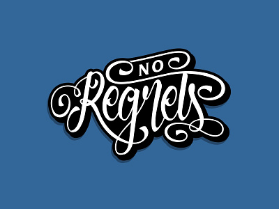 No Regrets fonts lettering patronia type typeface typo typography vector