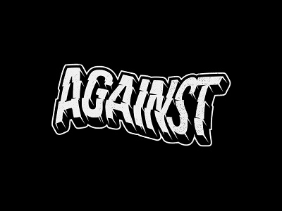 Against Typework 2 custom font lettering streetwear textures twicolabs typography