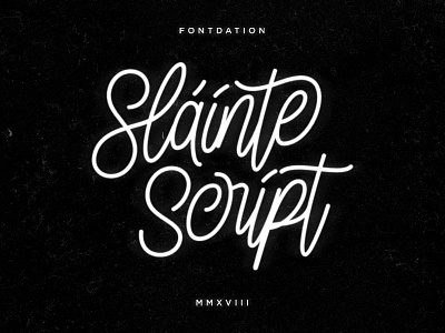 Sláinte Script 3 autograph font fontdation lettering monoline script signature slainte script typeface typework typography valentine