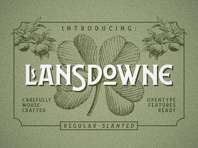 Lansdowne Preview 1 branding font fontdation lansdowne logo logotype serif typeface typography