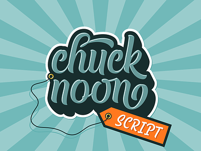 Chuck Noon Script branding font illustration lettering logo logotype script typeface typework typography